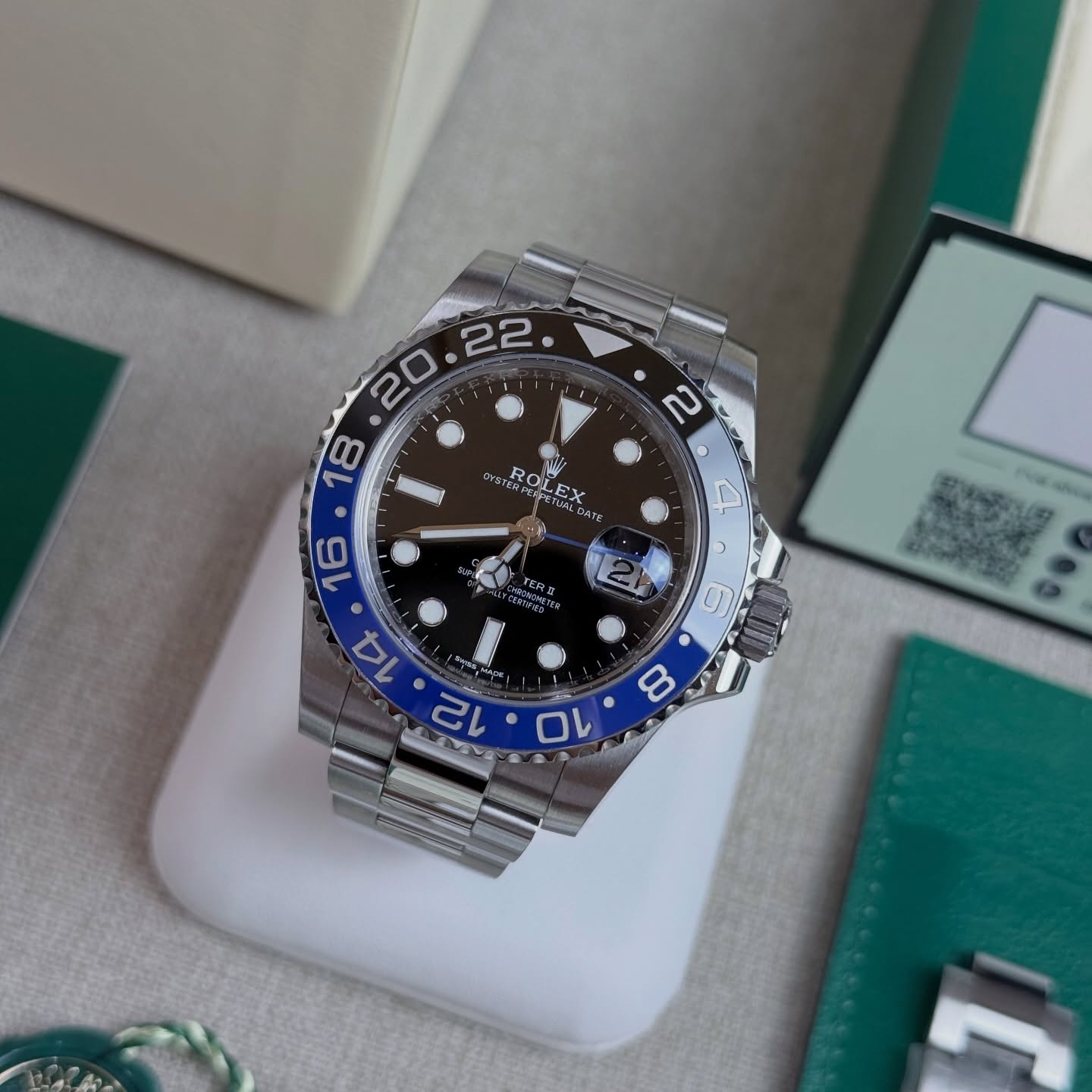 R O L E X GMT Batman Oyster Fullset 2018 ใบไทย